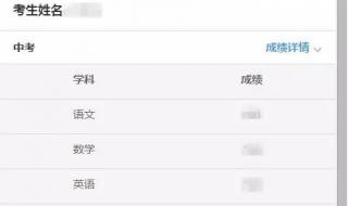 福州中考成绩查询方法 福建省中考成绩查询